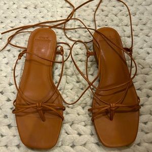 Abercrombie and Fitch Lace Up Sandals